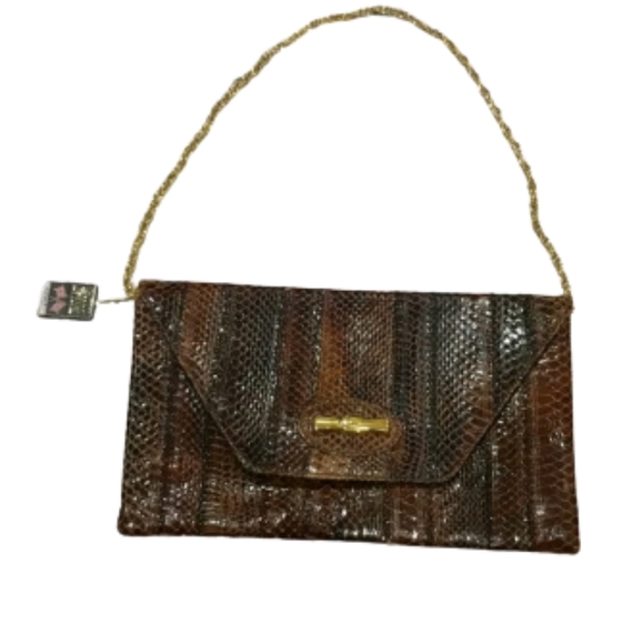 adrian gold of London Handbags - NWT Adrian Gold of London vintage snake skin purse
